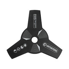 Ніж для тримера 3-х зубчастий 255х25.4х1.4 мм INTERTOOL DT-2250