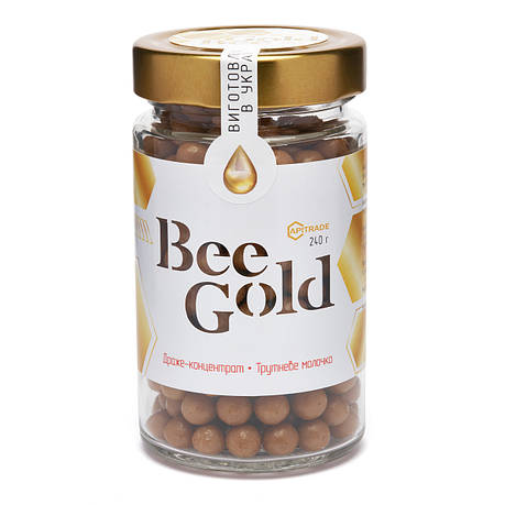 Драже-концентрат "Bee Gold" трутневе молочко 240 г, фото 1