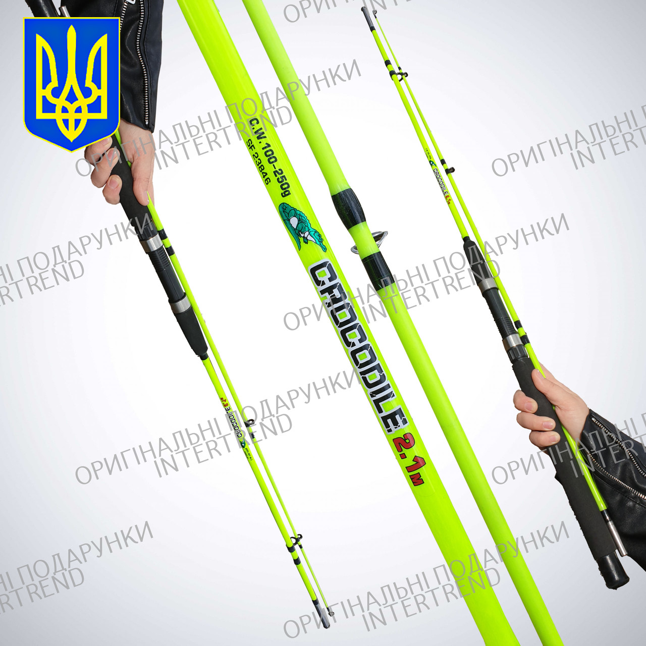 Купить Спінінг Спининг крокодил 2.1м Набор спиннинг Crocodile 210 ...