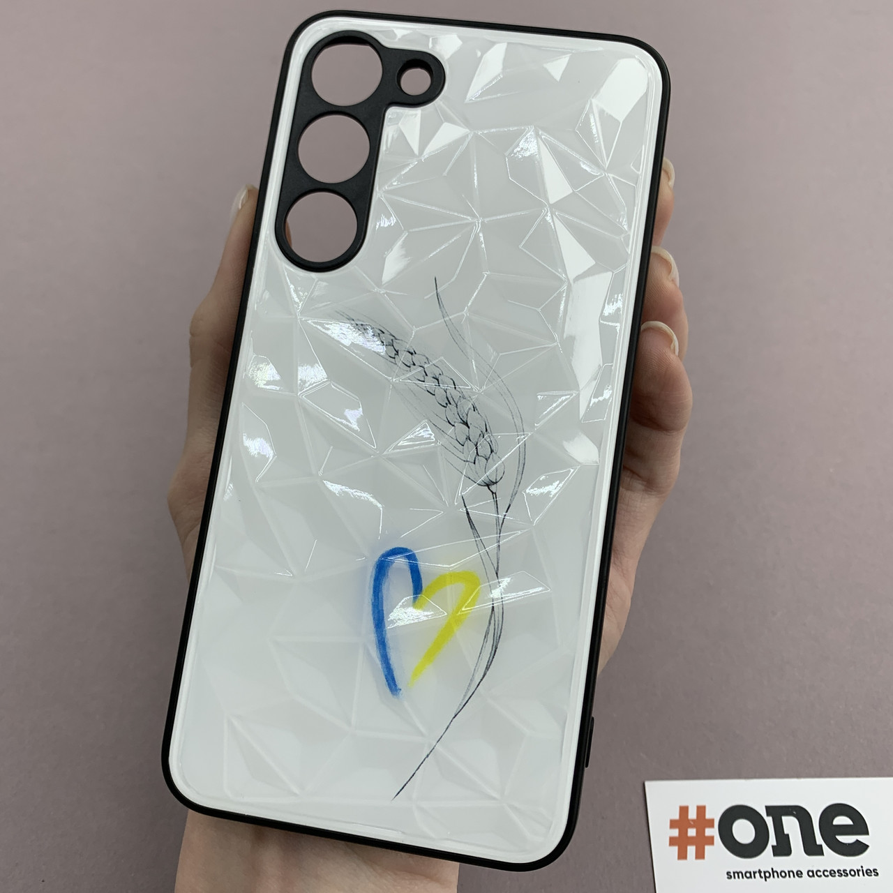 Чохол для Samsung Galaxy S23 Plus патріотичний чохол з колоском на телефон самсунг с23 плюс білий f8e