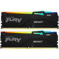 Модуль пам'яті для комп'ютера DDR5 16GB (2x8GB) 6000 MHz Beast RGB Kingston Fury (ex.HyperX) (KF560C40BBAK2-16)