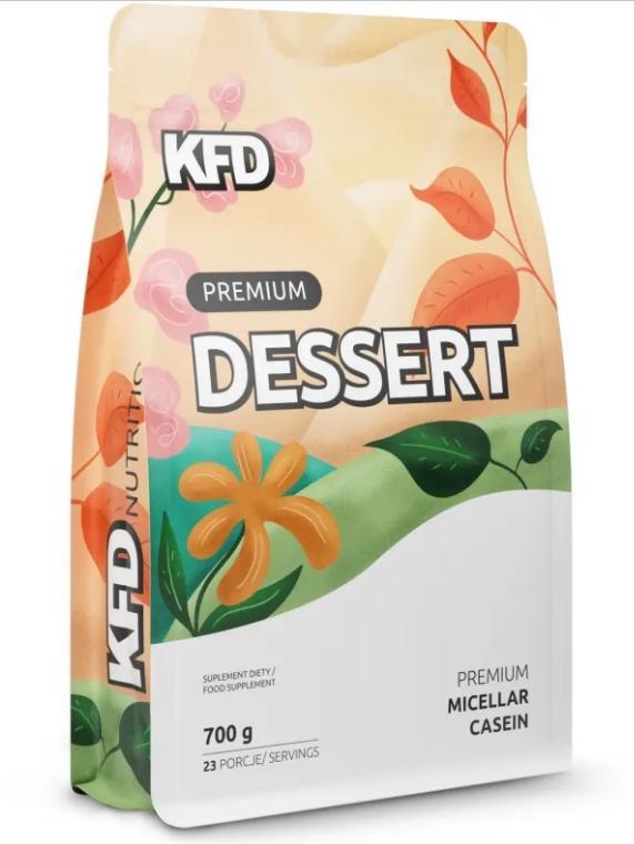 Протеїн KFD Premium Dessert Micelar Casein 700 грамм Смак :білий шоколад-малина