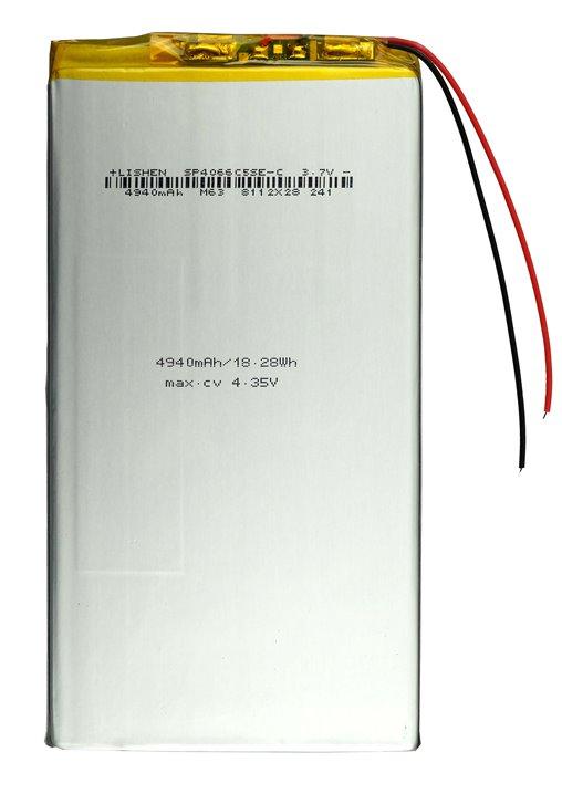Акумулятор літій-полімерний 5000 mAh 3.7v 4066125 Lishen