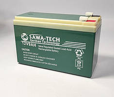 Акумуляторна батарея олив'яно кислотна SAWA-TECH 12 V 9A