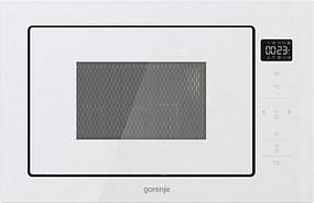 Мікрохвильова піч Gorenje BM251SG2WG вбудовувана, 25л, електр. управл., 900Вт, гриль, дисплей, приготування на кількох рівнях,