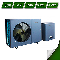 Инвенторный тепловой насос Altek PRO 10 split EVI 220В, мощность 9,6 кВт, охлаждение/отопление/ГВС до 100 кв.