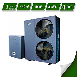 Тепловий насос Altek PRO 19 split EVI 220В, спліт-система 19 кВт, охолодження/опалення/ГВП, площа 190 м2