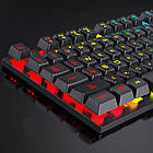 Дротова клавіатура з підсвічуванням RGB, ZORNWEE ZE-510 / Ігрова механічна клавіатура c USB, фото 7