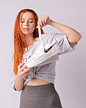 Жіночі кросівки кеди Nike Blazer Low '77 Vintage White Black осінь весна біла шкіра. Живе фото, фото 7