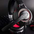 Ігрові навушники GH-253, з мікрофоном / Геймерські навушники з LED-підсвічуванням та регулятором гучності, фото 4