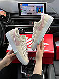 Жіночі кросівки кеди Nike Blazer Low '77 Vintage White Black осінь весна шкіра бежеві. Живе фото, фото 5