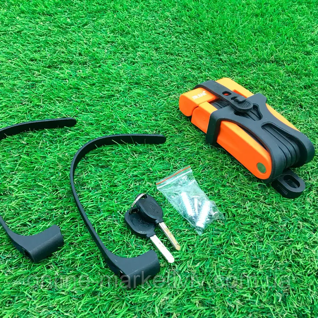 Купить Замок для велосипеда 8-секционный + 2 ключа / Складной