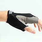 Спортивні рукавички без пальців із сіткою (М-XL) / Рукавички велосипедні / Велоперчатки з короткими пальцями, M, фото 6