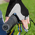 Спортивні рукавички без пальців із сіткою (М-XL) / Рукавички велосипедні / Велоперчатки з короткими пальцями, M, фото 5