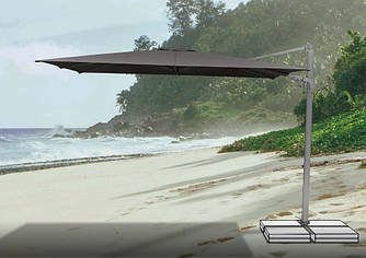 Зонт для кафе и баров 3,00 м. х 3,00 м. Suncomfort Sunflex серый