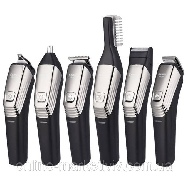 Купить Машинка для стрижки волос 6в1 KM-5900 / Аккумуляторный