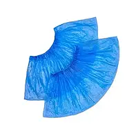Бахилы крепкие голубые - 100 шт (50 пар/упак)