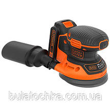 Шліфмашина ексцентрикова акумуляторна BLACK+DECKER BDCROS18, фото 2