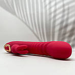 Вібратор кролик Wo-sex Libo, 8 режимів вібрації, телескопічний. Червоний, фото 2