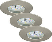 Светодиодные встроенные светильники Briloner Набор из 3 фиксированных светильников с регулируемой яркостью