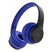 Навушники бездротові Borofone BO4 Charming rhyme сині (заряд USB-micro)