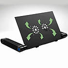 Столик для ноутбука T8 / Портативний столик трансформер / Переносний стіл для ноутбука, фото 5