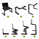 Столик для ноутбука T8 / Портативний столик трансформер / Переносний стіл для ноутбука, фото 7