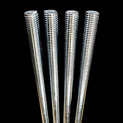 Шпилька різьбова М12 оцинкована 1 метр метрична Міцність 4.8 DIN 975 Стрижень різьбовий м-12