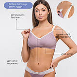 Якісний бюстгальтер - топ для годуючих мам та вагітних Amethyst 85H Мамин Дім Фіолетовий, фото 3