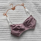 Якісний бюстгальтер - топ для годуючих мам та вагітних Amethyst 85H Мамин Дім Фіолетовий, фото 8