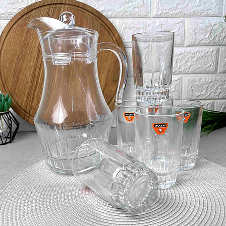 Набір для напоїв Arcopal "Lancier" з 7 предметів 1,8 л (L4985), фото 1