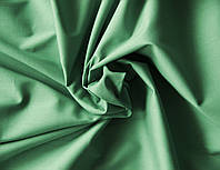 Поплин итальянский хлопковый с эластаном натуральный фисташковый однотонный MI 135