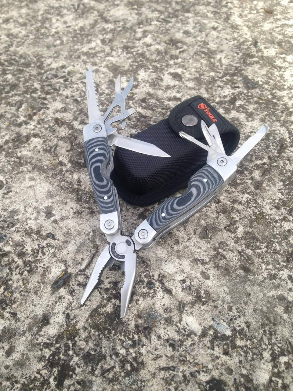 Мультитул, рукоять микарта,міцний в роботі, практичний і зручний