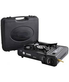 Портативна газова плита подвійної дії з адаптером в кейсі PROMISE