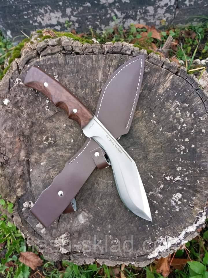 Ніж Кукрі непальська Мачете з шкіряним чохлом