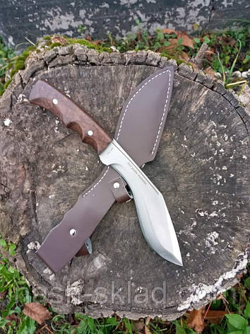 Ніж Кукрі непальська Мачете з шкіряним чохлом, фото 1
