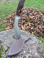 Ніж Кукрі непальська Мачете з шкіряним чохлом, фото 3