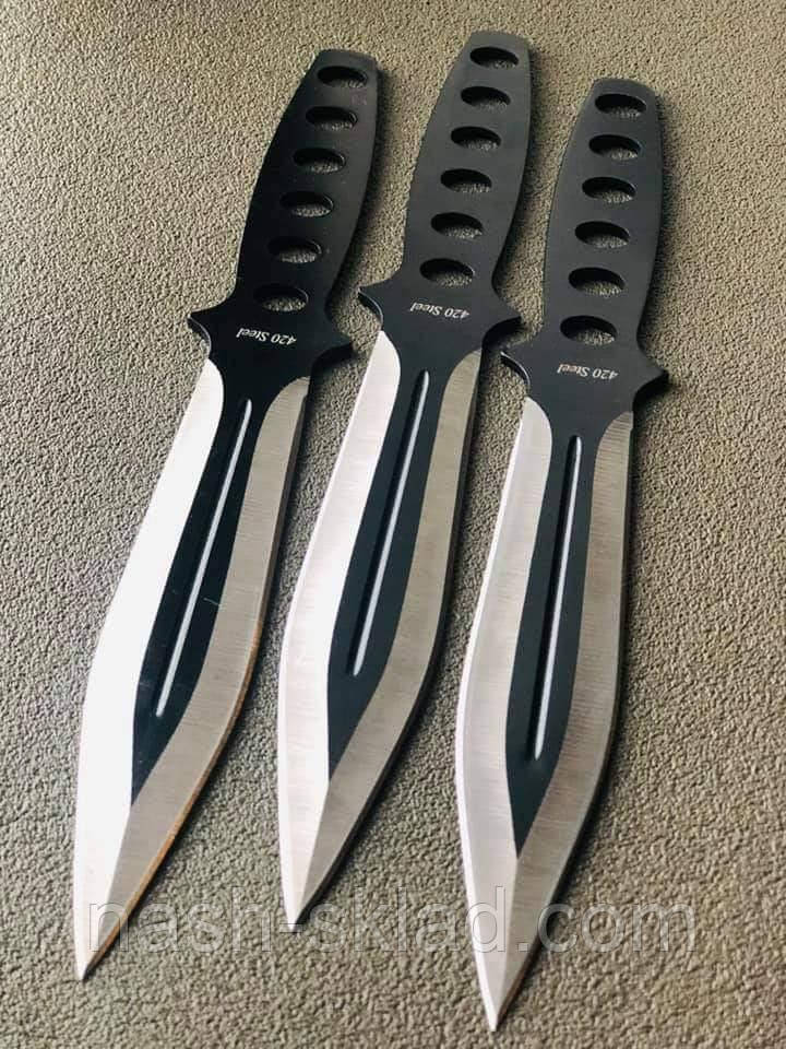 Набір метальних ножів 3 в1