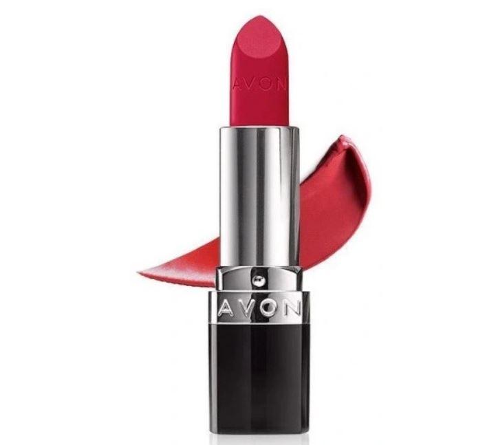 Ультра AVON Red 2000 Губна помада -червона класика -Ultra Color Lipstick