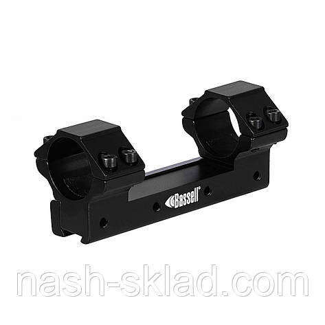 Моноблок для оптичних прицілів на ластівчин хвіст H=21MM, D=25.4, фото 1