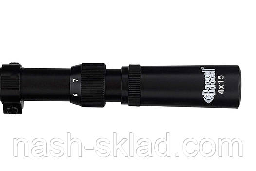 Приціл оптичний 4х15 - Bassell постійної кратності, фото 2
