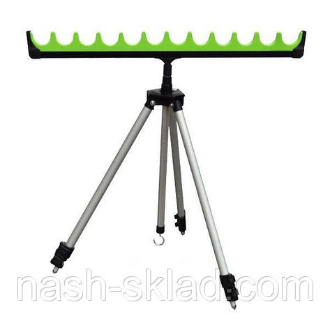 Фідерна підставка для вудилищ Kaida, розміщує 3 вудки, чохол в подарунок, фото 1