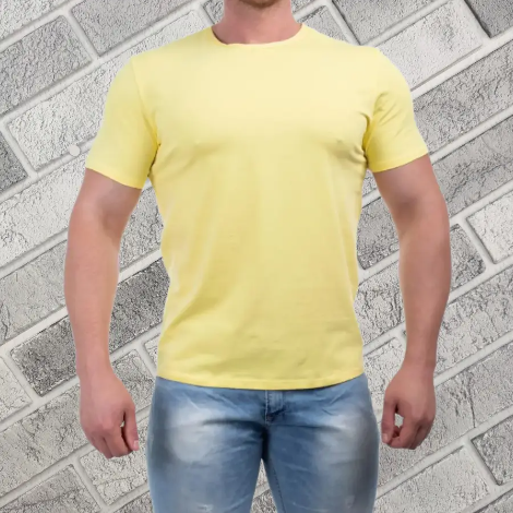 Футболка чоловіча р.52 жовта BONO (Арт.950133) бавовна 30035699, фото 1