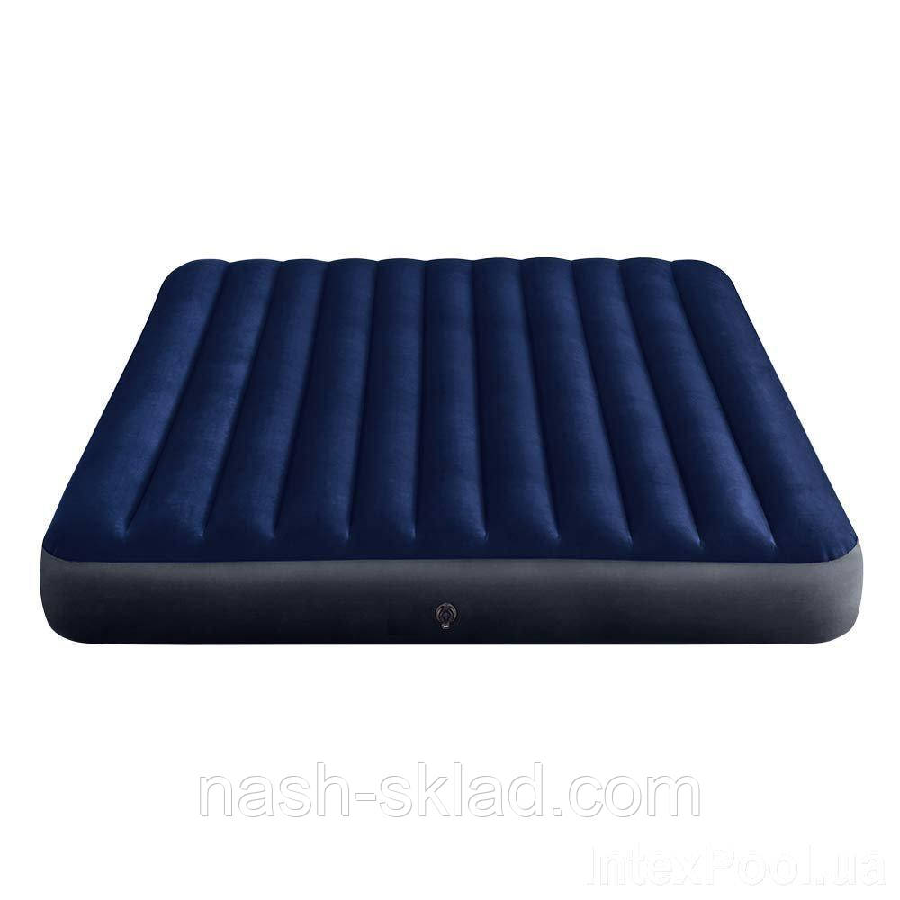 Двомісний надувний матрац Intex 183х203х25см