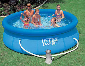 Великий сімейний басейн Intex з фільтр-насосом, фото 4