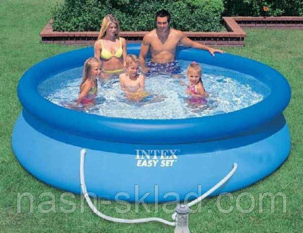 Надувний басейн у будинку Intex Easy Set Pool, 305х76 см