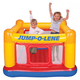 Батут для дітей Intex, ігровий центр Замок "JUMP-O-LENE" 174*174*112см