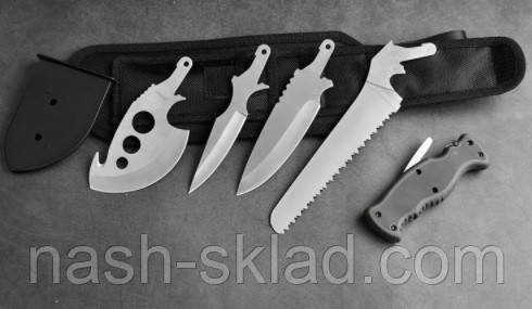 Набір туристичний DYD-090 (сокира, пилка,ніж) у чохлі 4в1, фото 1
