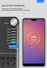 Автомобіль інвертор, мережевий фільтр OZiO 12V 220V 200w, фото 5