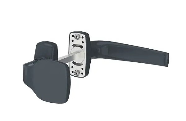 Дверна ручка Merkury схоплення + натискна антрацит RAL 7016